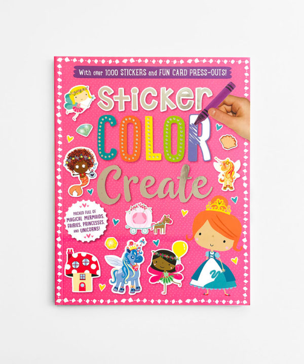 STICKER, COLOR, CREATE ACTIVITY BOOK (PINK)